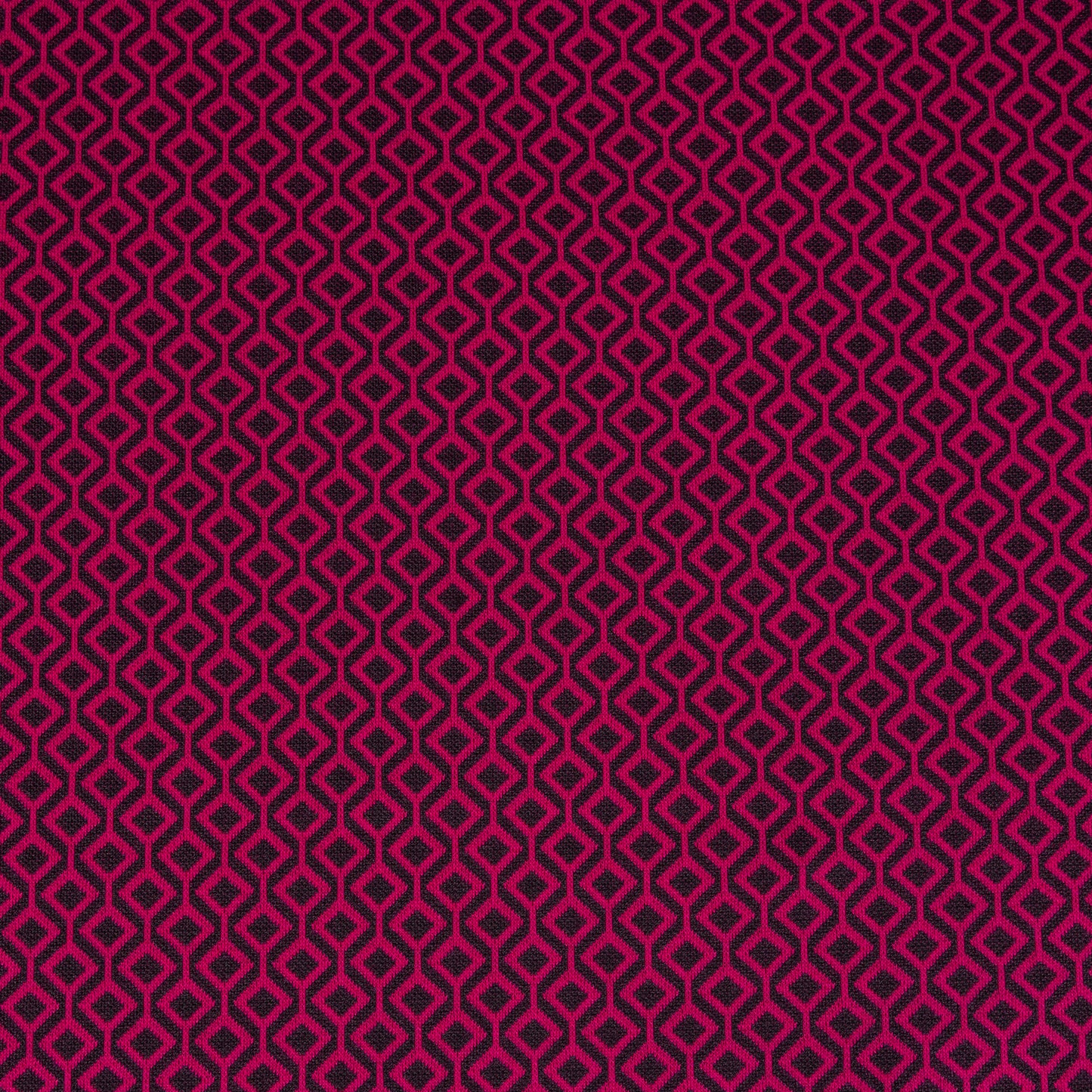 A black and burgundy jacquard print on a lovely stretch jersey fabric, the fabric takes up the whole image.