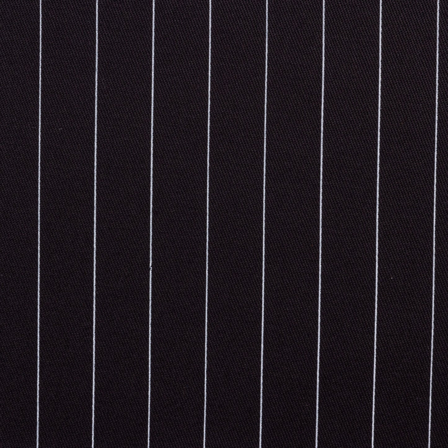 A wider image of the black and thin white pinstripe fabric perfect for making clothing or home accessories with