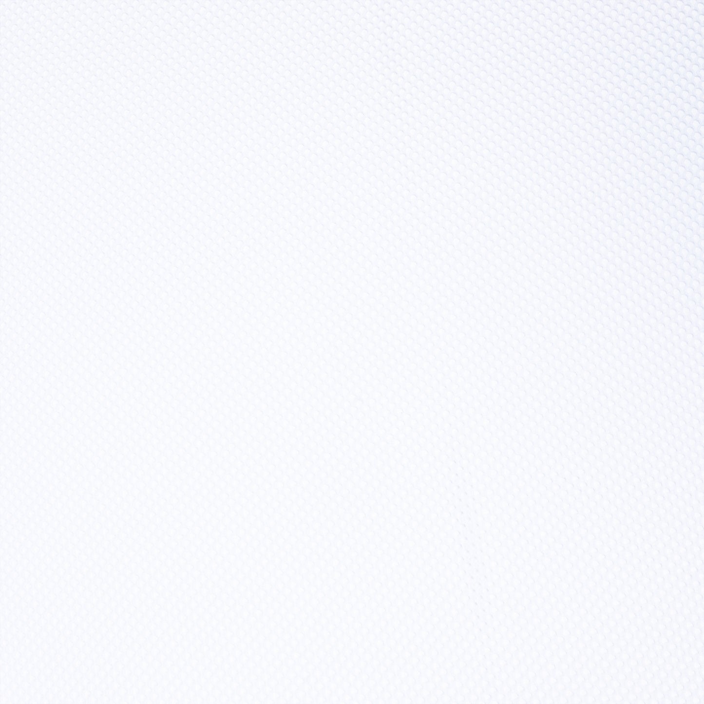 A wide of the white fishnet stitch fabric showing off lots of tiny holes on a clean white background