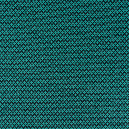 A wider look at the green and black diamond shaped jacquard premium stretch jersey fabric 