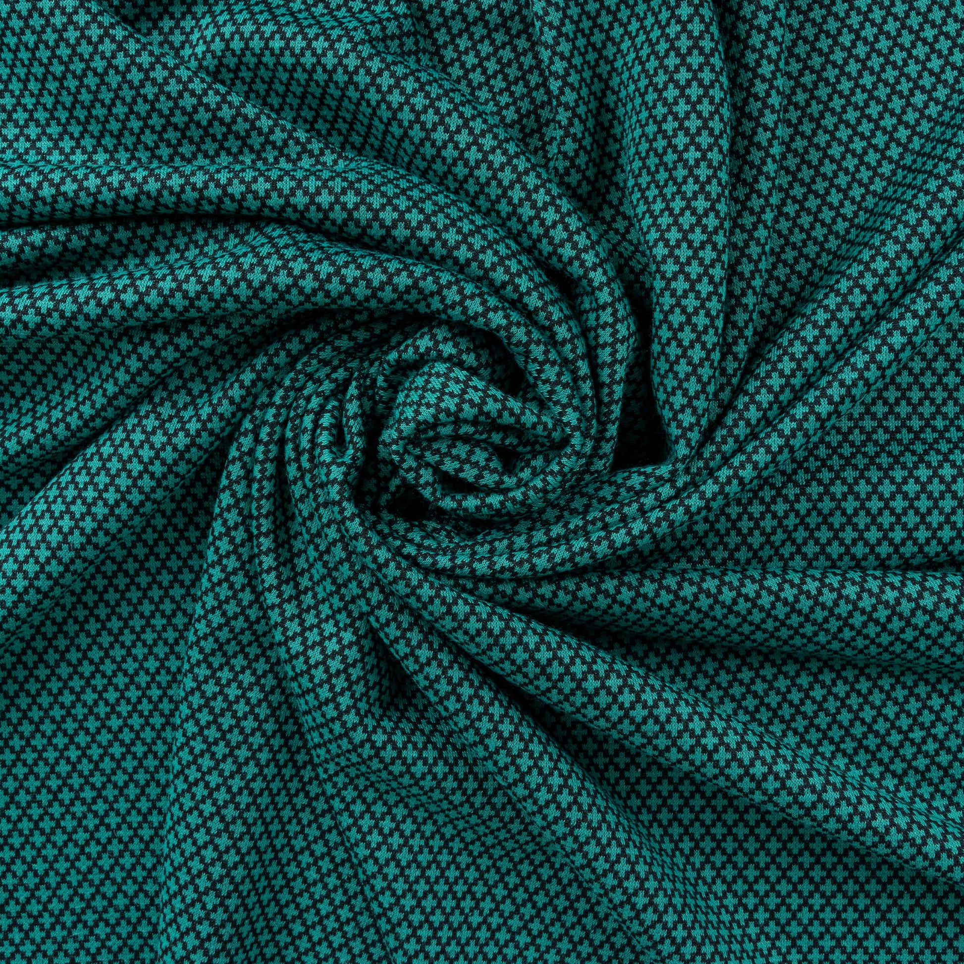 Green Diamond Jacquard Premium Stretch Jersey Fabric – Brunswick Mills